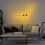 Opviq Sword - 13488 Lámpara de pared de cuerpo metálico negro